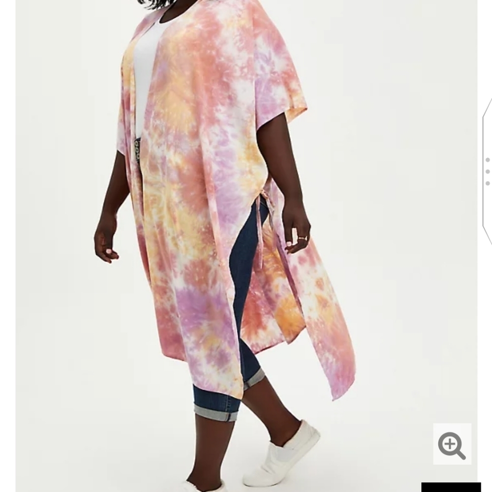 🆕PINK TIE DYE LONGLINE RUANA
